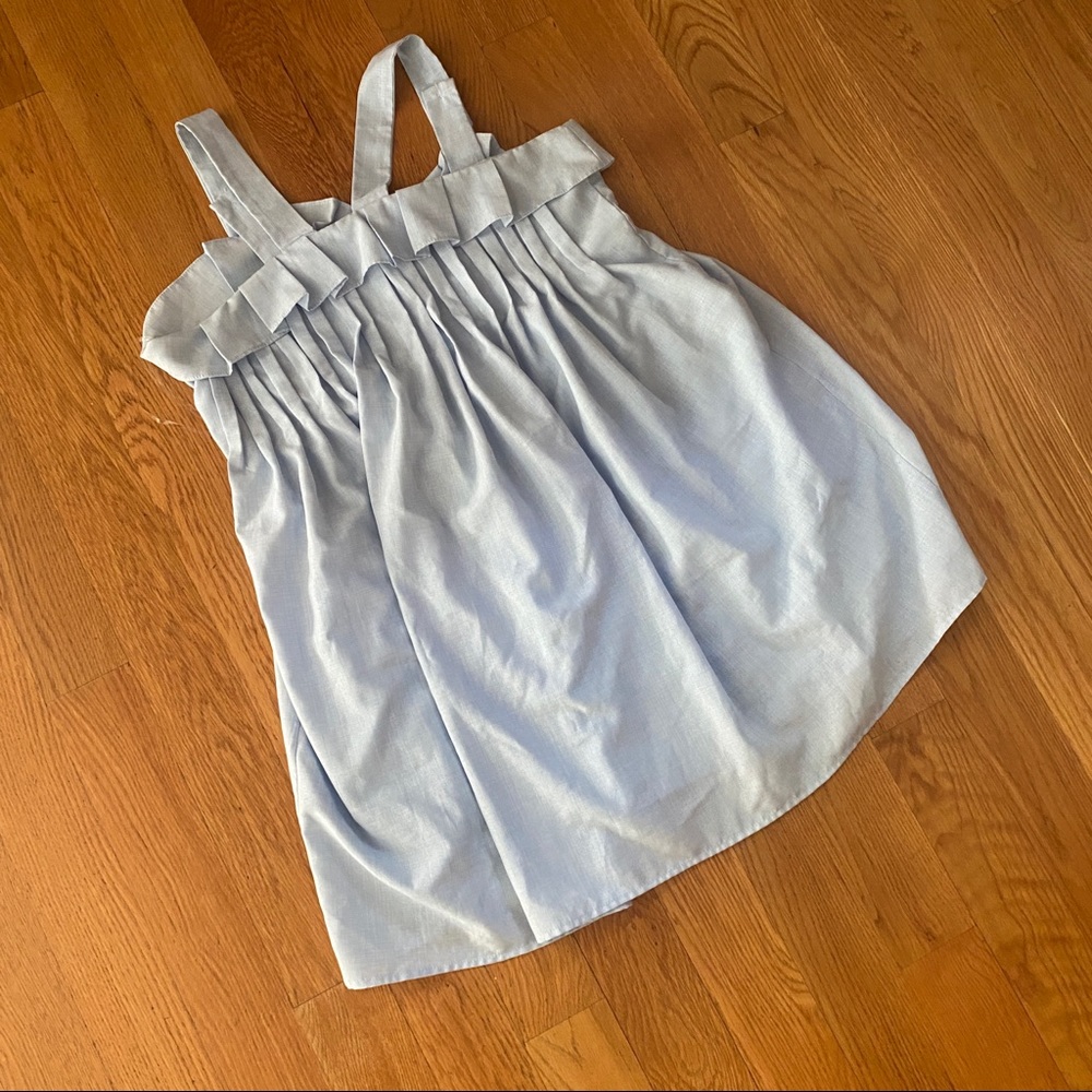 Adorable Light Blue Mini Dress with Adjustable Straps